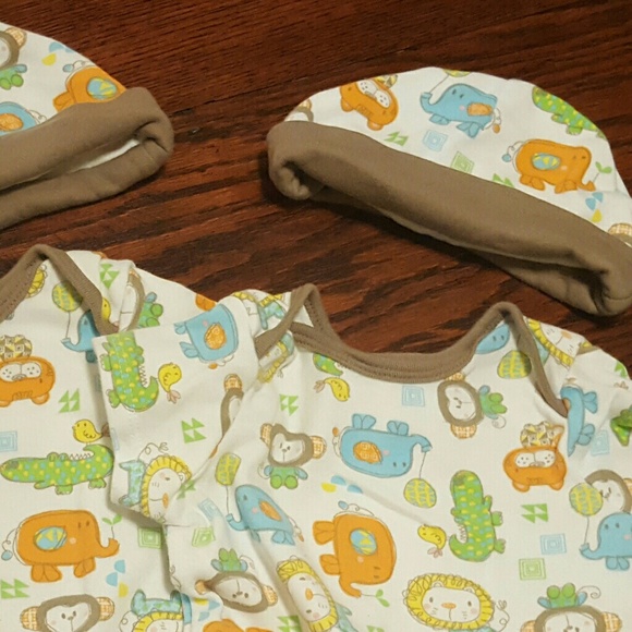 TWIN 3 piece jungle animal set 3-6m - Picture 3 of 3